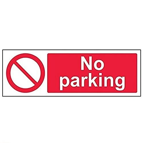 VSafety, segnale di divieto con logo quadrato, confezione da 3, 100mm x 100mm, 3